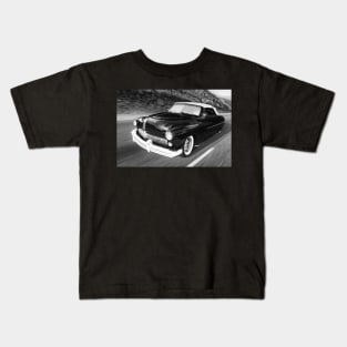 Getaway in a Mercury Coupe BW Kids T-Shirt